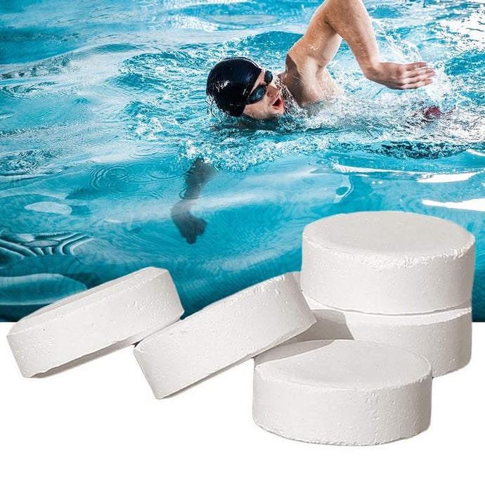 5 Pcs/box Pool Cleaning Effervescent Chlorine Tablets Cage Disinfectant Swimming Pool Clarifier