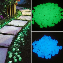 Load image into Gallery viewer, 50Pcs/bag Glow In The Dark Garden Pebbles Glow Stones Rocks for Garden Walkways 50Pcs Garden Luminous Stones Garden Decoration