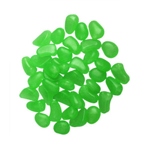 50Pcs/bag Glow In The Dark Garden Pebbles Glow Stones Rocks for Garden Walkways 50Pcs Garden Luminous Stones Garden Decoration