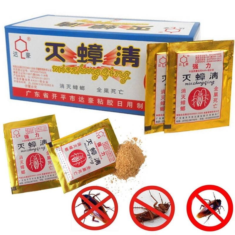 10PCS/Lot Effective Killer Cockroach Powder Bait Special Insecticide Bug Beetle Cucaracha Medicine Insect Reject Pest Control